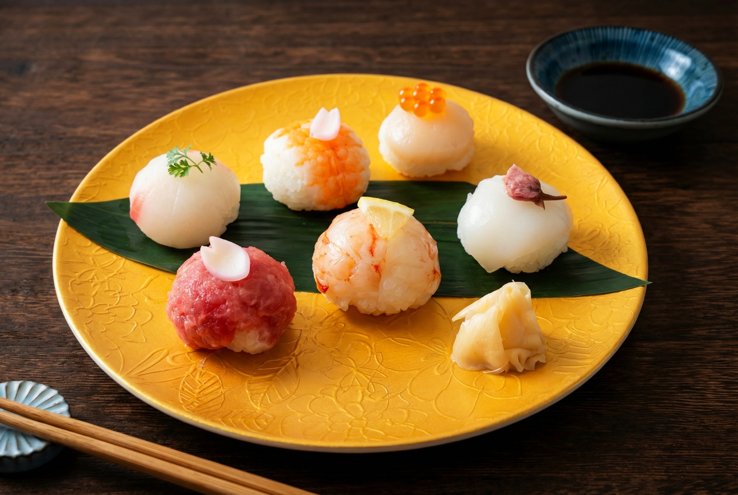 手まり寿司体験コース （厳選豚肉出汁しゃぶ・抹茶付き）＊前日までの要予約